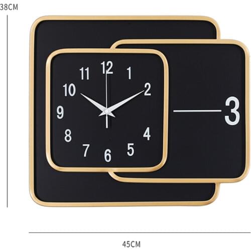 Luxury Silence Wall Clocks Metal Nordic Style Modern Simple Creativity Wall Clocks Abstract Reloj Pared Home Fashion EK50bgz