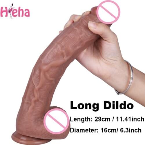 Super Long Realistic Silicone Huge Penis Soft Big Dick Lifelike Real Feeling Anal Dildo Sex Toys for Women G-spot Masturbation