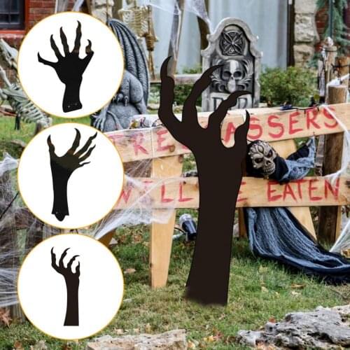 Halloween Ghost Hand Outdoor Garden Decoration Halloween Decorations Outdoor Black Ghost Hand Silhouette Yard Garden Stakes