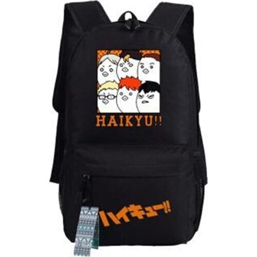 Japan Anime Volley Ball Haikyu Boys Girls Cosplay Backpack School Bag Gift Xmas Book Bag Mochila