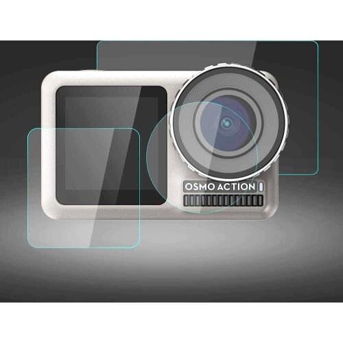 FIEHOR Tempered Glass Screen Protector Film for DJI OSMO Action Camera