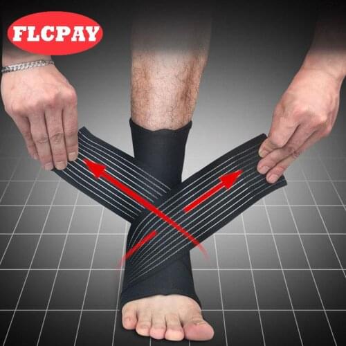 1 PCS Sport Safety reathable Football Basketball Ankle Brace Protector Adjustable Ankle Support Pad Protection Elastic Support