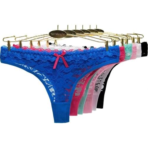 12 Pcs/Set G-string Panties Women Underwear Female Sexy Lingerie Femme Lace Thongs See Through Tangas Mujer 2021 New Fashion