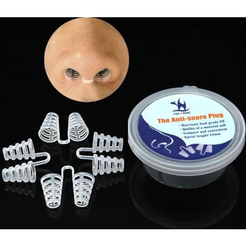4Pcs=1Box Anti-Snoring Breathe Aid Stop Snore Device Nose Clip Sleeping Aid Equipment Stop Snoring Healthy Care Anti Snore Apnea
