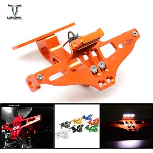 Motorcycle accessories plate holder Fender Eliminator License Plate Bracket Tidy Tail For yamaha ybr 125 r3 mt07 r6 cnc z800 mt