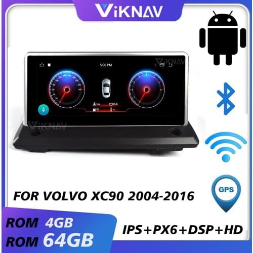 Car gps navigation multimedia player for volvo xc90 2004-2016 android car radio auto audio tape recorder head unit RHD LHD