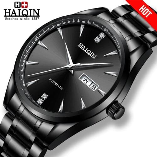 HAIQIN Hot Fashion Automatic Mechanical Mens Watches top brand luxury watch men Sport waterproof Mens watches Relogio Masculino