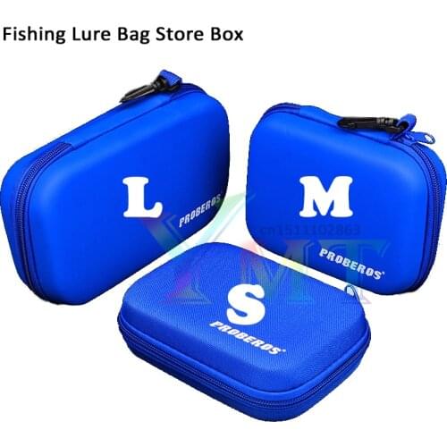 Fishing Spoon Lure EVA Storage Box Bag Rainproof Flying Flies Compressive Container Bag Fishing Bait Carry Case