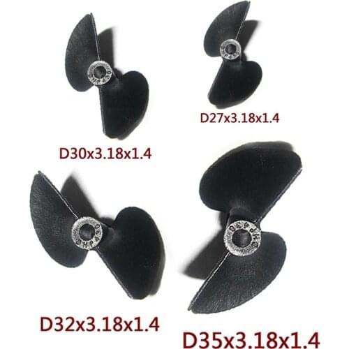 Two Blades 2 Blades Nylon Propeller Prop Set D27/30/32/35mm P1.4 For Electric Nitro RC Boat