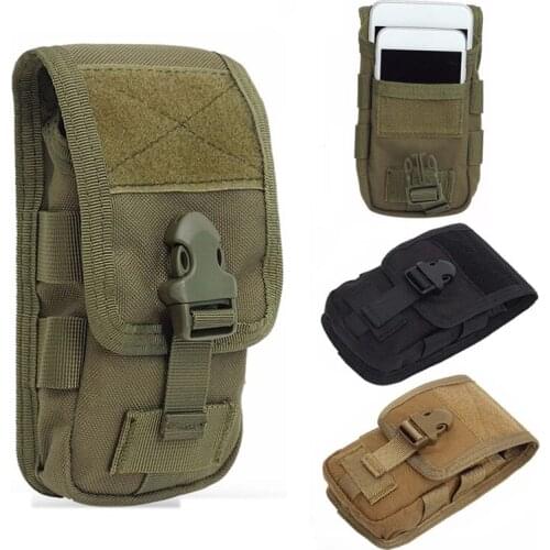Double Layer 1000D Tactical Molle Pouch Molle Mobile Phone Bag Military Hunting Molle Fanny Bag Waist Bag Belt Tools Bag
