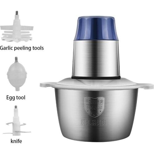 4 in 1 electric meat grinder household multi-function garlic peeler egg mixer baby food supplement machiine