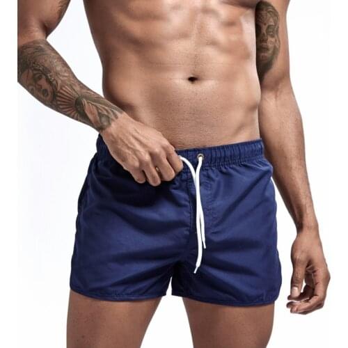 Summer Mens Beach Shorts Swimming Beach Pants Shorts Quick Dry Swim Shorts Running Gym Man