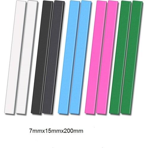 2pcs Rubber Magnet 7mmx15mmx200mm self Adhesive Flexible Magnetic Strip Rubber Magnet Tape various colors available