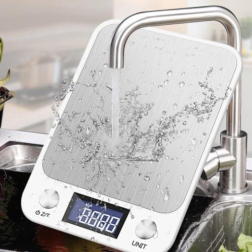 10kg/1g Kitchen Scale Touch Button LCD Display Multi-function Weighing Cooking Tools Balance Stainless Steel Electronic scale