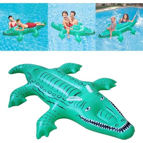 Inflatable Crocodile Floating Row Leisure Water Toy Outdoor Swimming Pool Inflatable Floating Adult Children Playing Water Toy