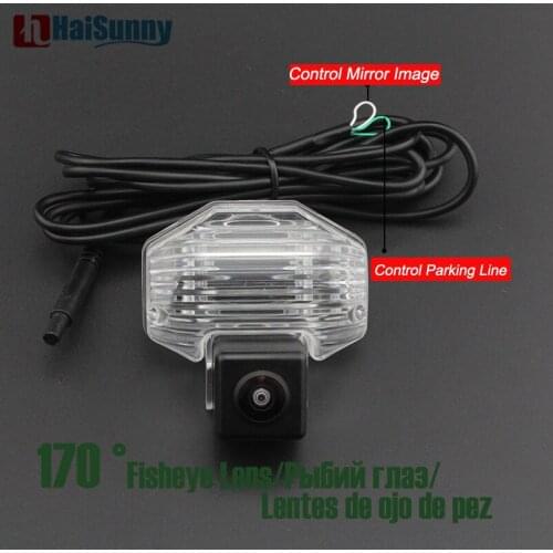Car Review Rear view Camera Fisheye Lens 170 Degree HD Night Vision Control Parking Line Mirror Image For Toyota Corolla E150