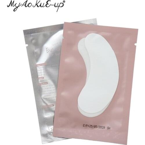 Hot Disposable 200 Pairs Under Eye Pads Stickers Patches Eyelash Extension Eye Lash Paper Patches Application Make Up Tools
