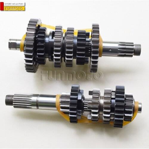 Primary and secondary shafts and shift drum/ sprocket and nut/washer/spacer suit for zontes t310 ZT , model 2019