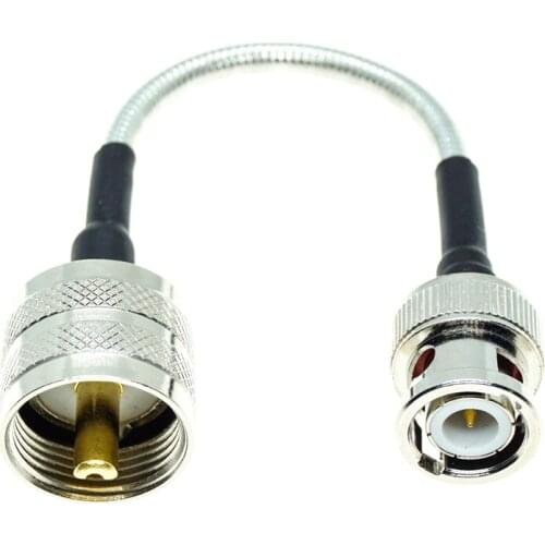 BNC male to UHF male PL259 connector RG402 RG-402 Semi Flexible Coaxial Cable 0.141" 50ohm