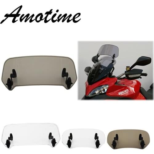 Motorcycle Risen Adjustable Wind Screen Windshield Spoiler Air Deflector for Honda BMW KAWASAKI YAMAHA HONDA SUZUKI DUCATI