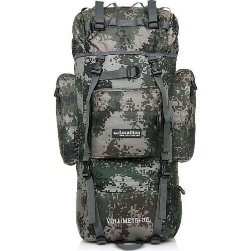 SPT 80L Mountain Hiking Backpacks Rucksack Military Backpack Tactical Backpack Multi-function Tear Resistant Waterproof Fabric