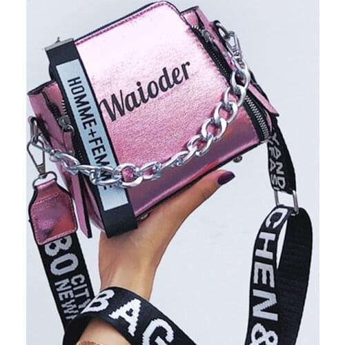 PUIMENTIUA Hot Sale Summer Women Letter Shoulder Bags Female Handbag PU Messenger Bags For Lady Exquisite Crossbody Bucket Bag