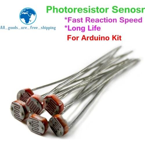 20PCS LDR Photo Light Sensitive Resistor Photoelectric Photoresistor 5528 GL5528 5537 5506 5516 5539 5549 For Arduino