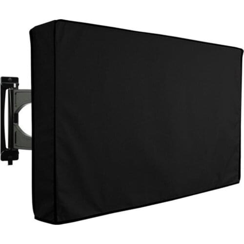 Outdoor TV Cover with Bottom Cover Weatherproof Dust-Proof Protect LCD LED Plasma Television TV Cover