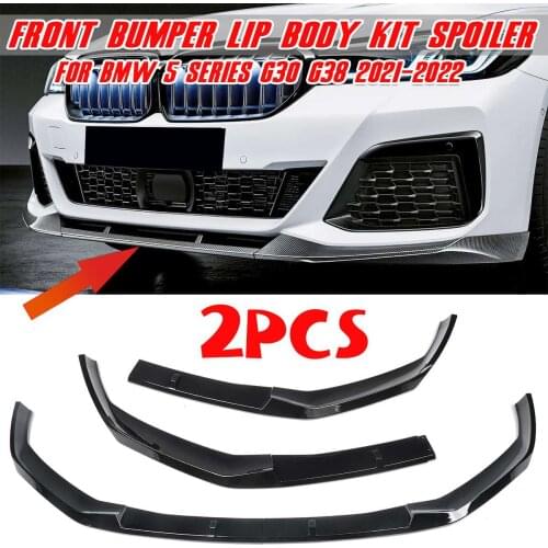 High Quality 2xCar Front Bumper Lip Body Kit Splitter Spoiler Protector Cover Diffuser Guard For BMW 5 Series G30 G38 2021-2022