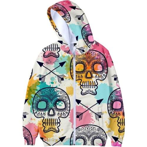 2021 Human skeleton 3D Printed Zipper Hoodies Men/Women Fashion Long Sleeve Hooded Sweatshirt Hot Sale Streetwear Clothes