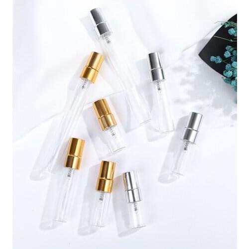 30/50pcs 2/3/5/10ml Mini Spray Bottle, Refillable Glass Spray Bottle, Glass Bottle Atomizer, Perfume Mouthwash Atomizer