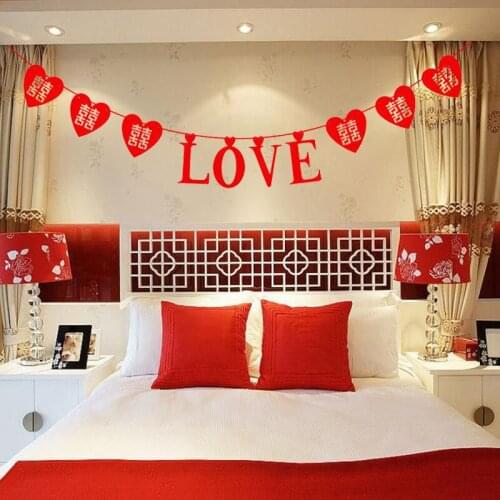 APRICOT 3M Long 6 pieces Heart Shape with Love party favors wedding decoration supplies