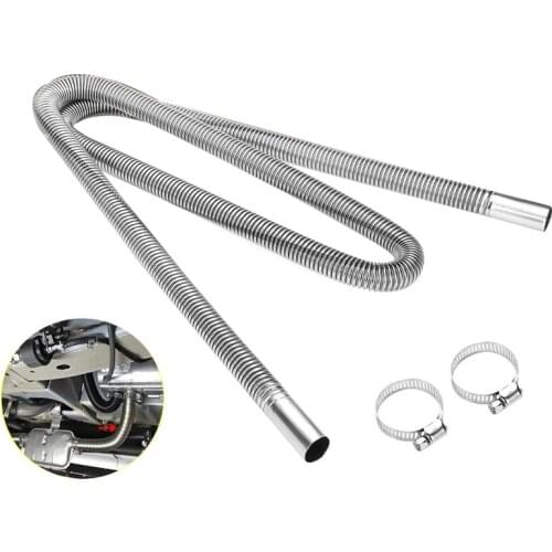 AU04 -200cm Car Air Parking Heater Exhaust Pipe with 2 Clamps Fuel Tank Exhaust Pipe Hose Tube for crude oil-Heater