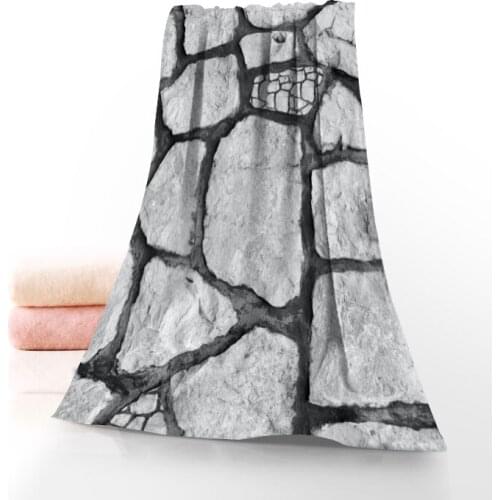 Custom stone Bath Towel Washcloth Home Textile Travel Hand Face Towel Microfiber Fabric Bathroom Towels For Adults