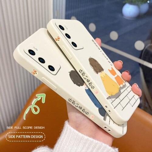 Lonely Girl Phone Case For Huawei P40 P40Lite P30 P20 Mate 40 40Pro 30 20 Pro Lite P Smart 2021 Y7a Silicone Cover