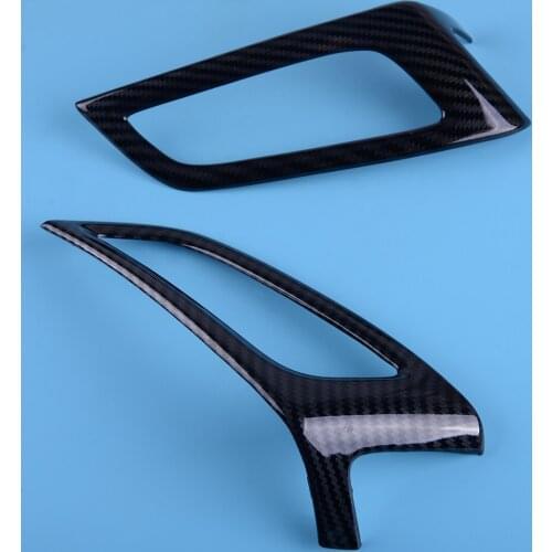 DWCX 2x ABS Carbon Fiber Style Air Vent Cover Trim fit for Ford Focus S SE RS ST 2015 2016 2017 2018