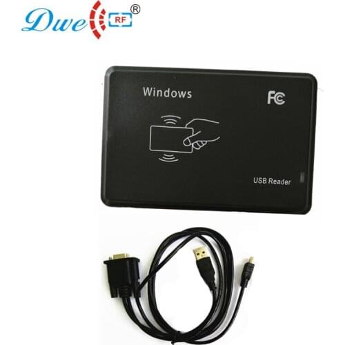 DWE CC RF 13.56mhz card number output device RS232/USB interface card proximity reader