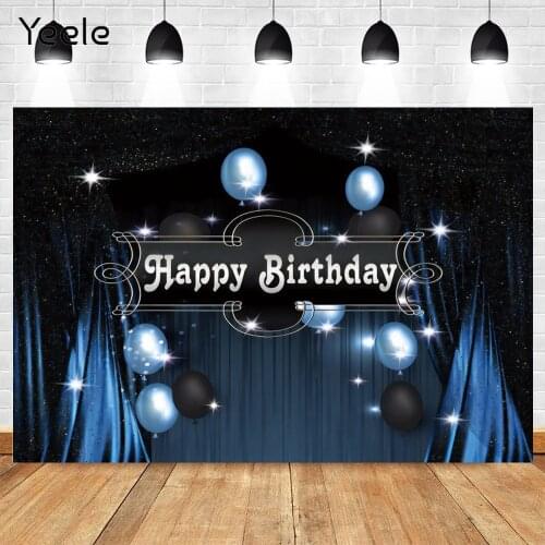 Yeele Background For Photography Baby Birthday Party Room Decro Magic Dark Blue Screen Photo Backdrop Photozone Photophone Props