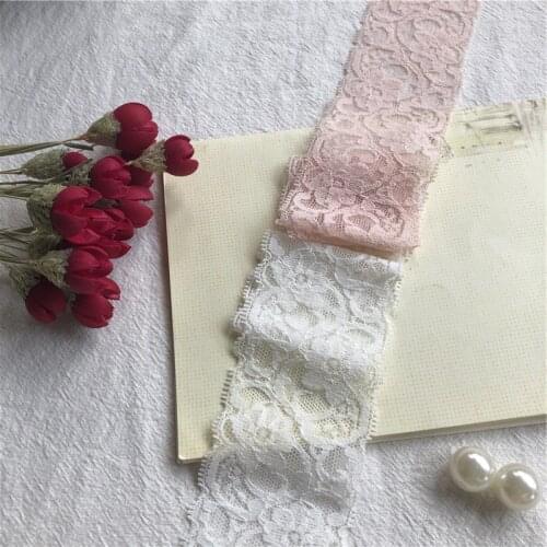 5.5cm S1051 lace ribbon width embroidered net lace trims for sewing decoraiton diy garment accessories
