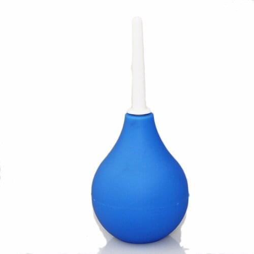 Blue Enema Bulb erotic Rectal Syringe Clean butt One-way Valve Anal plug Douche Colon Enemator Vaginal Cleaner anal sex