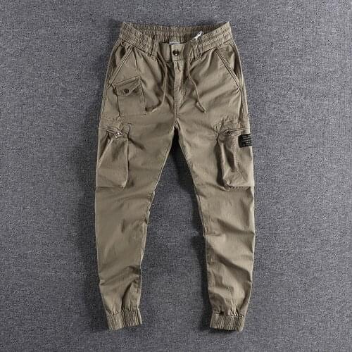 2021 Zipper three dimensional pocket tooling casual pants mens high quality youth slim Leggings fashion trouser 101