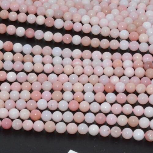 Natural Nice Quality Pink Opal Loose Round Beads 6.2mm-6.5mm