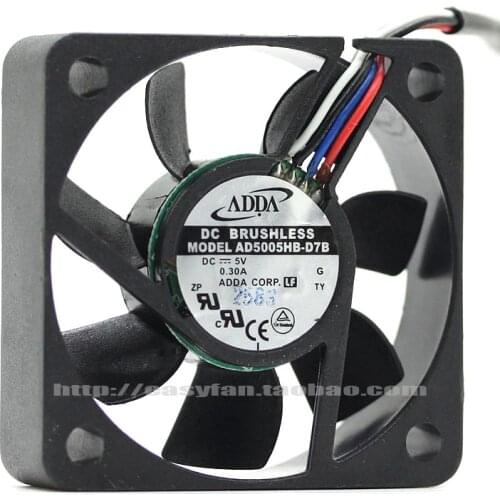 NEW ADDA AD5005HB-D7B 5015 5V 0.30A 4PIN PWM cooling fan
