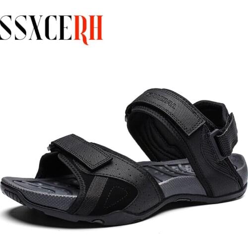 Brand Summer Fashion Breathable Hook & Loop Men Sandals Outdoor Sandal Mens Sandles Sandalia Hombre Casual Trekking Open Shoes