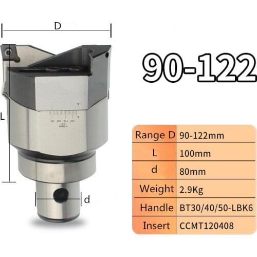 1PCS High precision RBH90-122-C Twin-bit Rough smooth Boring Head cutter used for deep holes, for insert, boring tool
