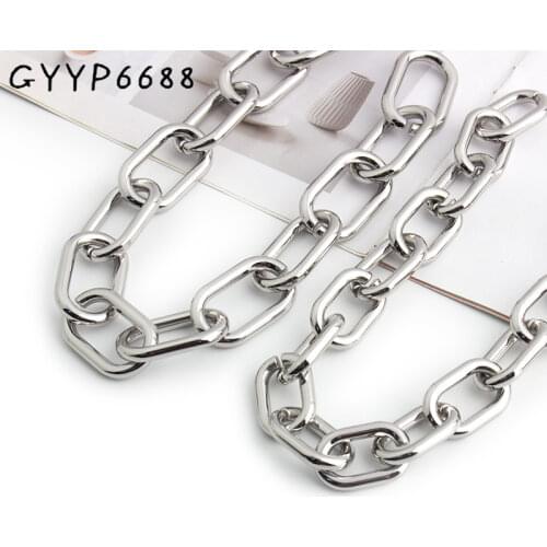 1-5 pieces 4 mm thick 2 sizes Silver Chain shoulder bag women bag strap for crossbody