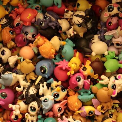 10/50 Pcs Random Send Different 4-5 Cm Loose Pet Shop Toys Cat Kitten Puppy Figure Mini Action Toy Figures Little Pet Toys