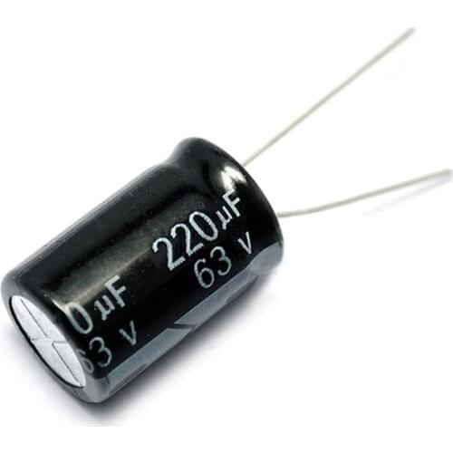 10PCS/LOT Electrolytic Capacitor 63V/220uF 10*16 63V 220UF