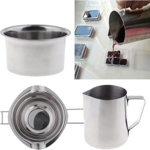 3 Pieces/set Stainless Steel Candles Wax Melting Pot Double Boiler Pitcher for DIY Wedding Candles Soap Making Supplies