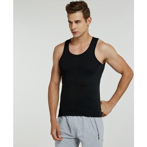 3Pc/lot Men Cotton Bodybuilding Singlet Fitness Sleeveless Tank Undershirt Bodybuilding Singlet Fitness High Quality Undershirt